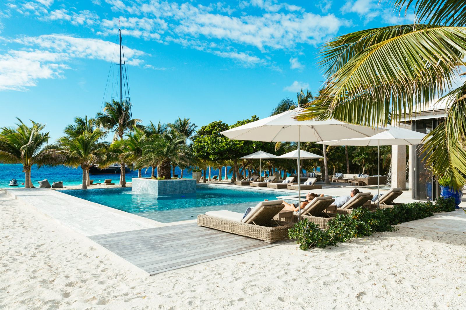 Beach Club at Over Yonder Cay in the Bahamas