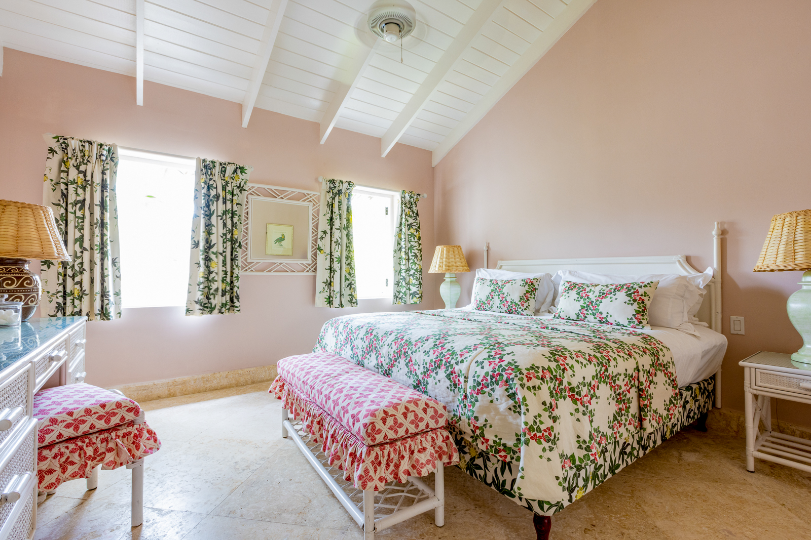 Guest bedroom at Cobbler's Cove in Barbados