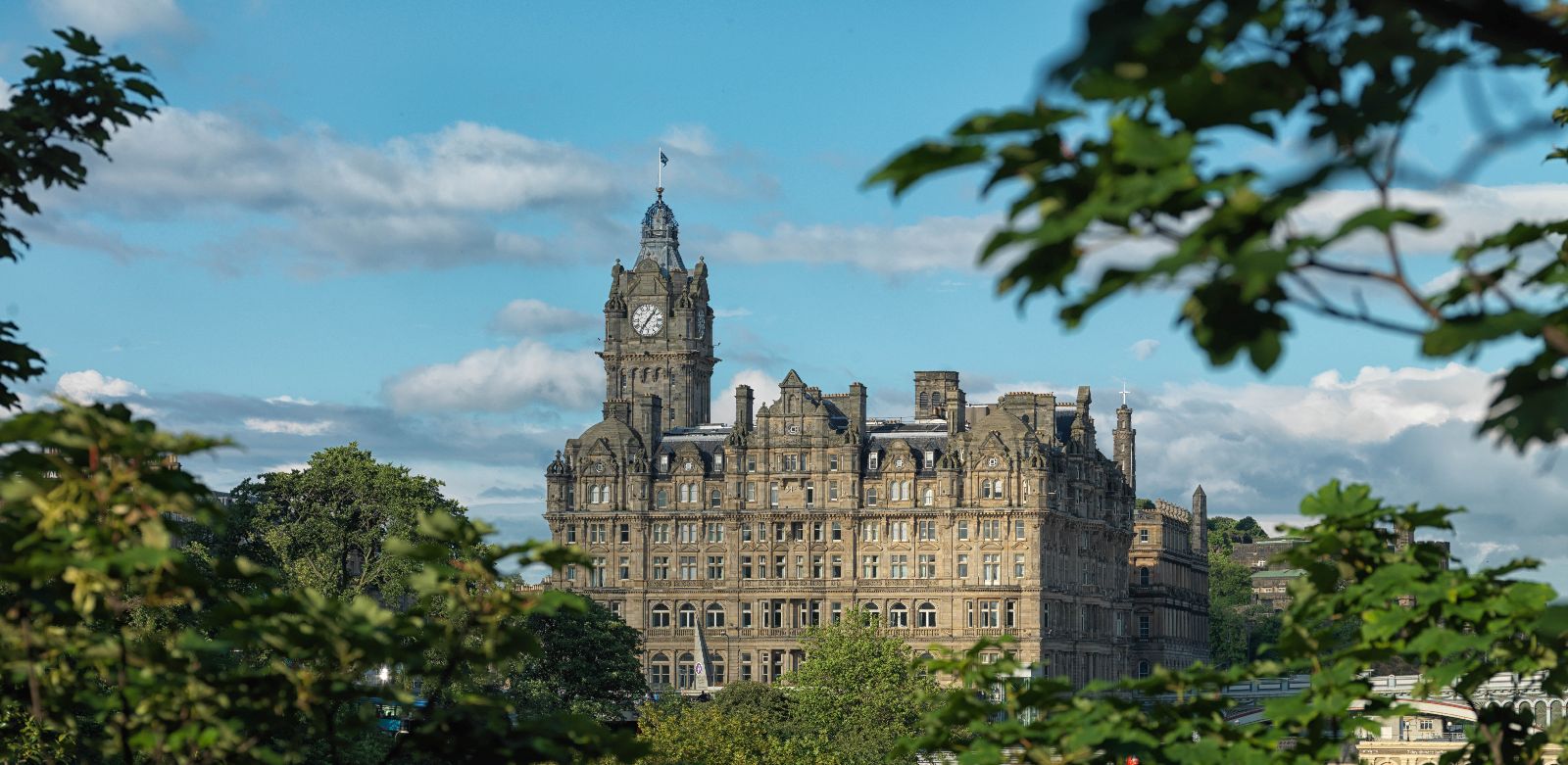 Distant view of at The Balmoral Hotel Edinburgh Scotland