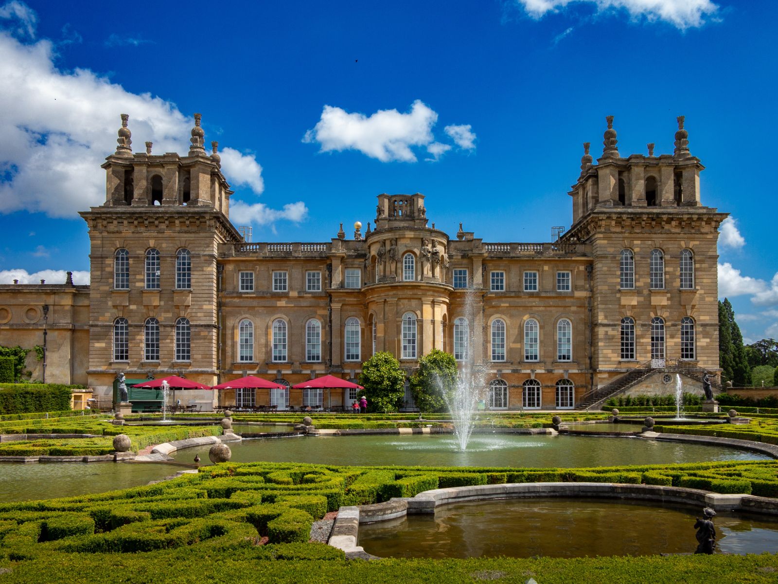 Exterior of Blenheim Palace in the United Kingdom