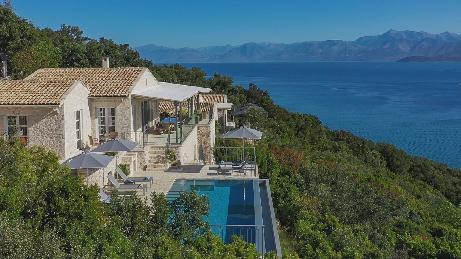 View at Villa Gaia in Corfu