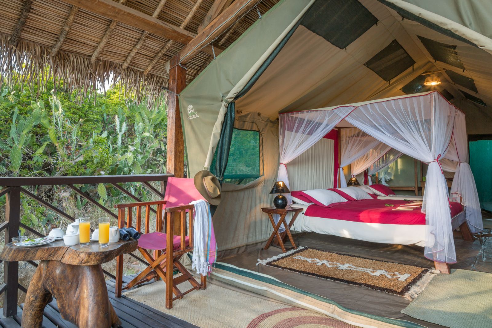 Tent suite at Mandrare River Camp in Madagascar