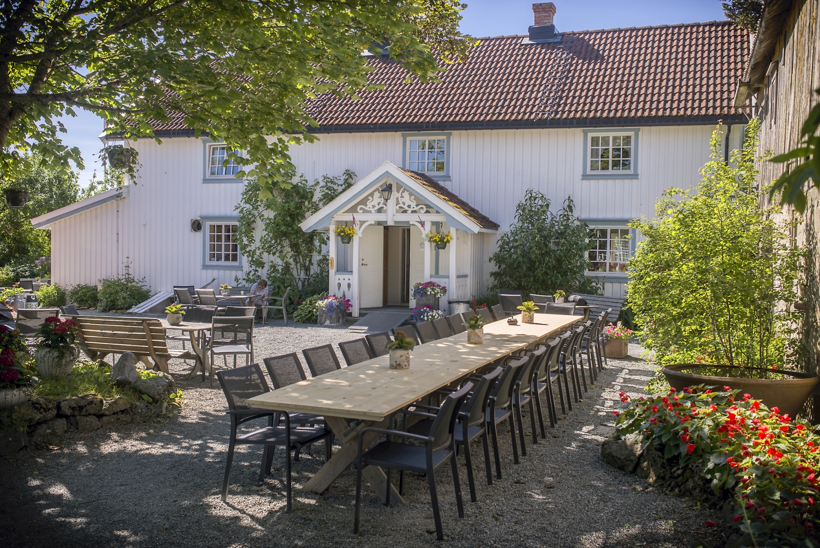 Outdoor dining in Norway
