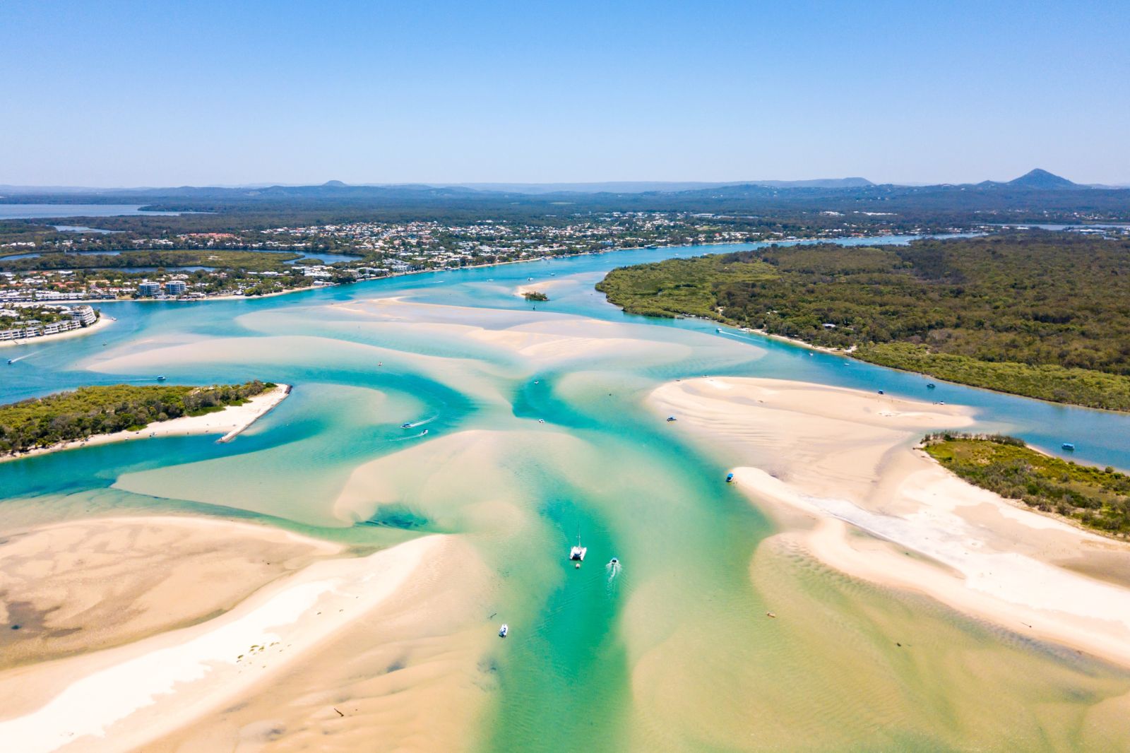 Aerial view of Noosa Heads on Australia's Sunshine Coast