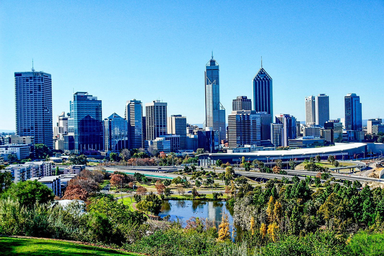 Skyline of Perth in Western Australa