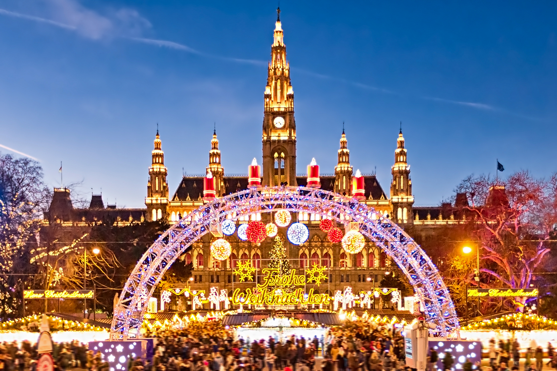 Entrance to the Vienna Christmas market