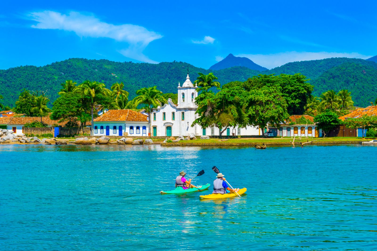 Kayaking in Paraty, Brazil