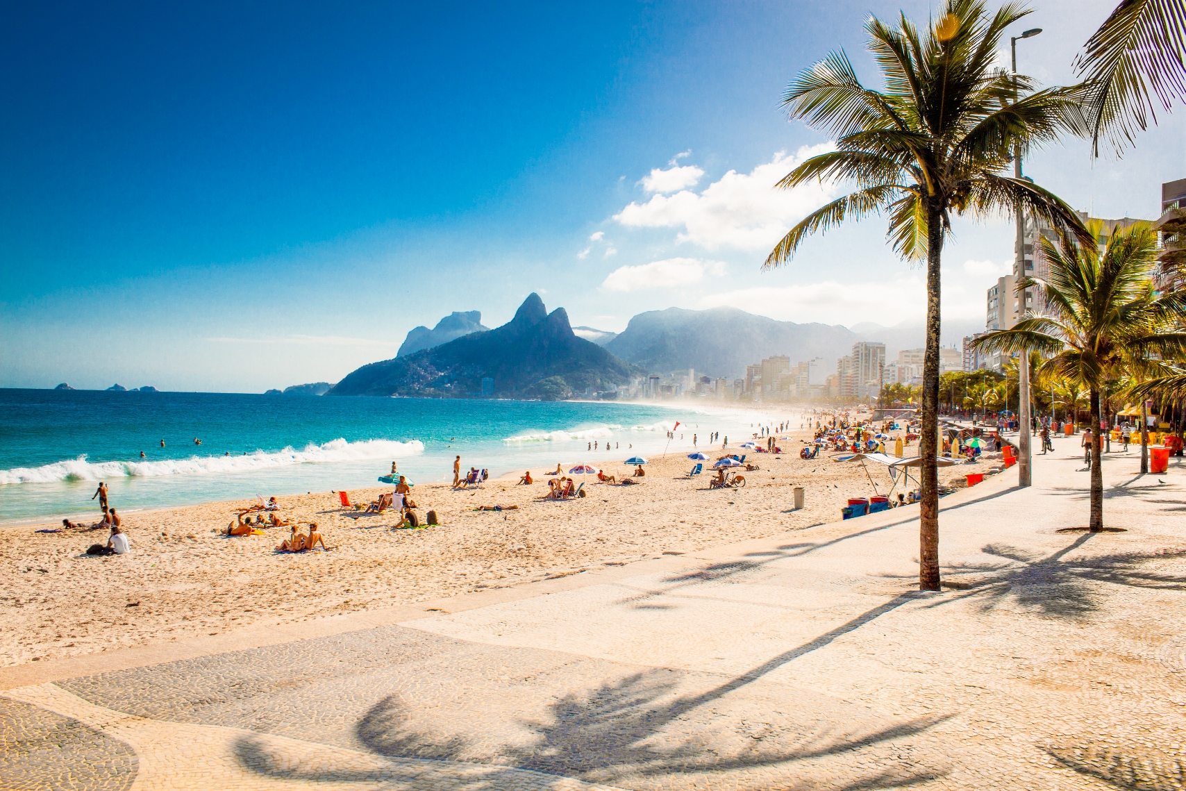 The beach of Rio de Janeiro, Brazil