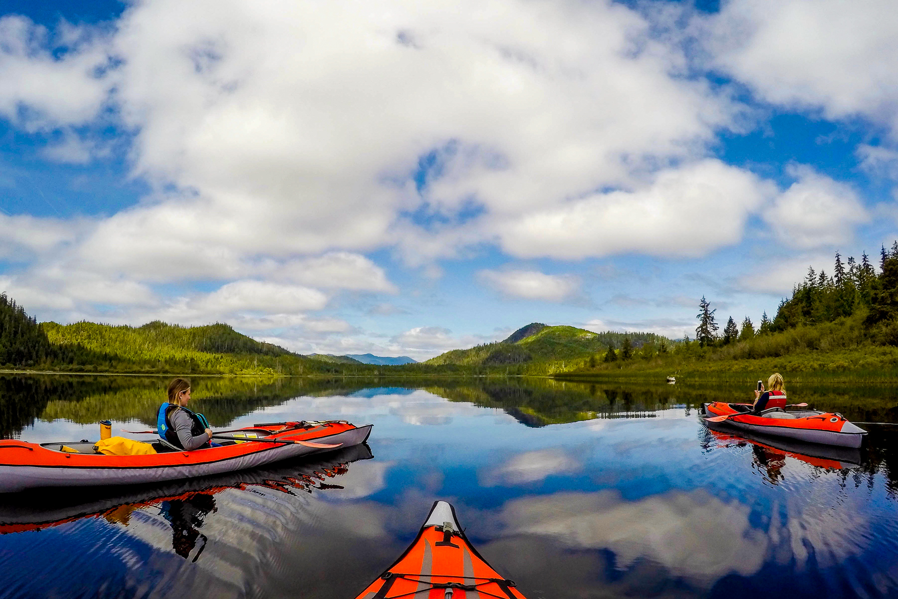 Kayaking around Vancouver Sound from Clayoquot Wilderness Resort