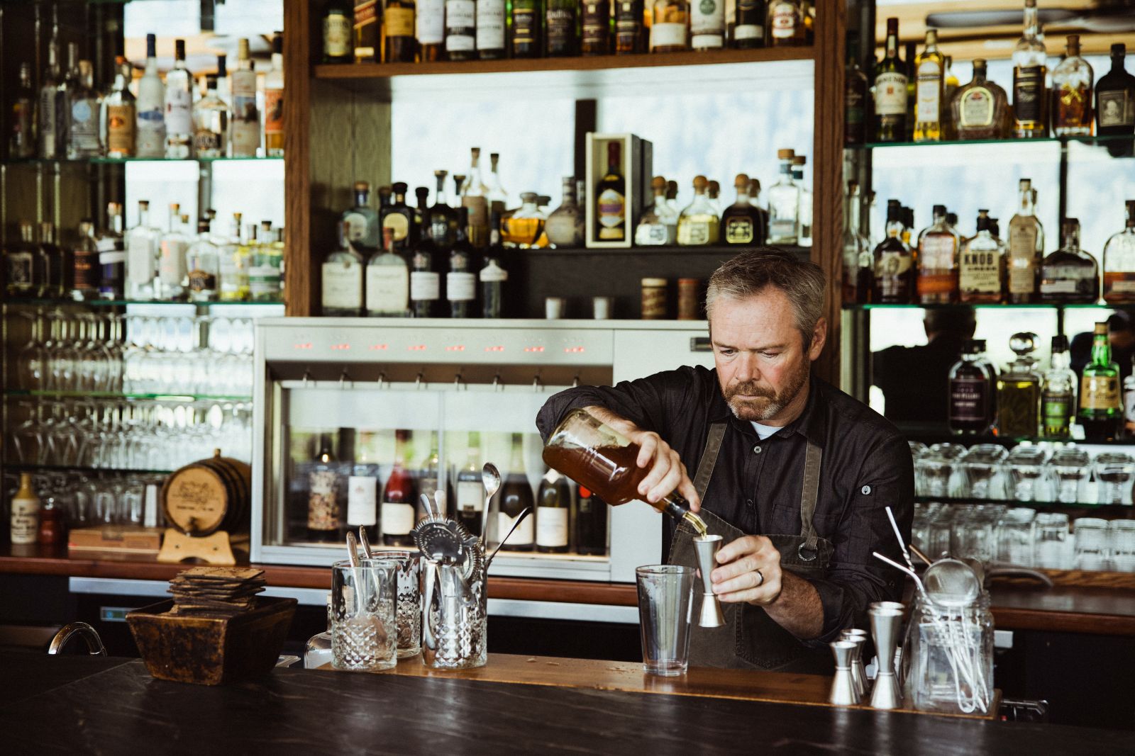 Mixologist of Ivanhoe Bar at Clayoquot Wilderness Resort in Vancouver, Canada