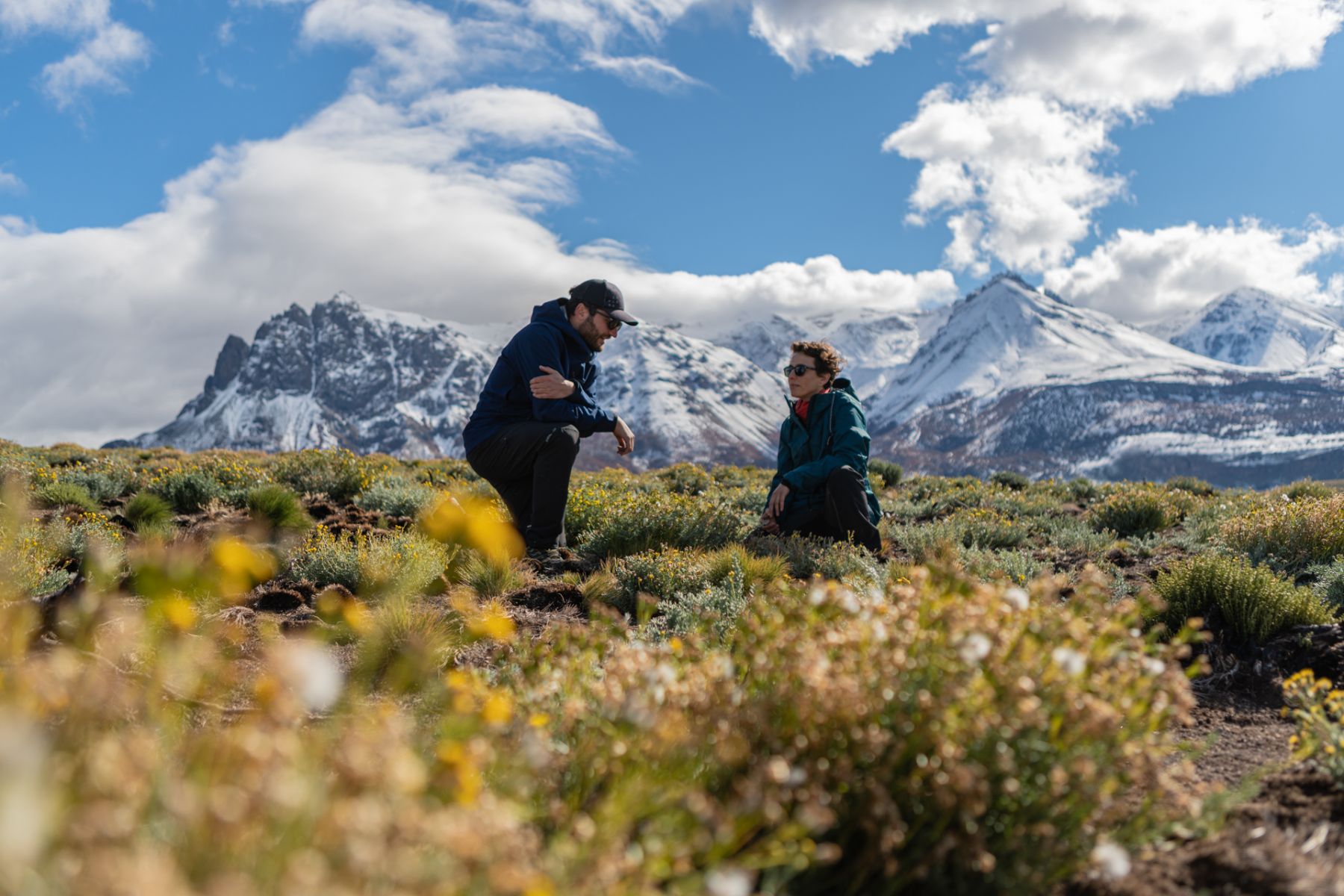 Guest of Explora Patagonia National Park on a scenic hike with a guide