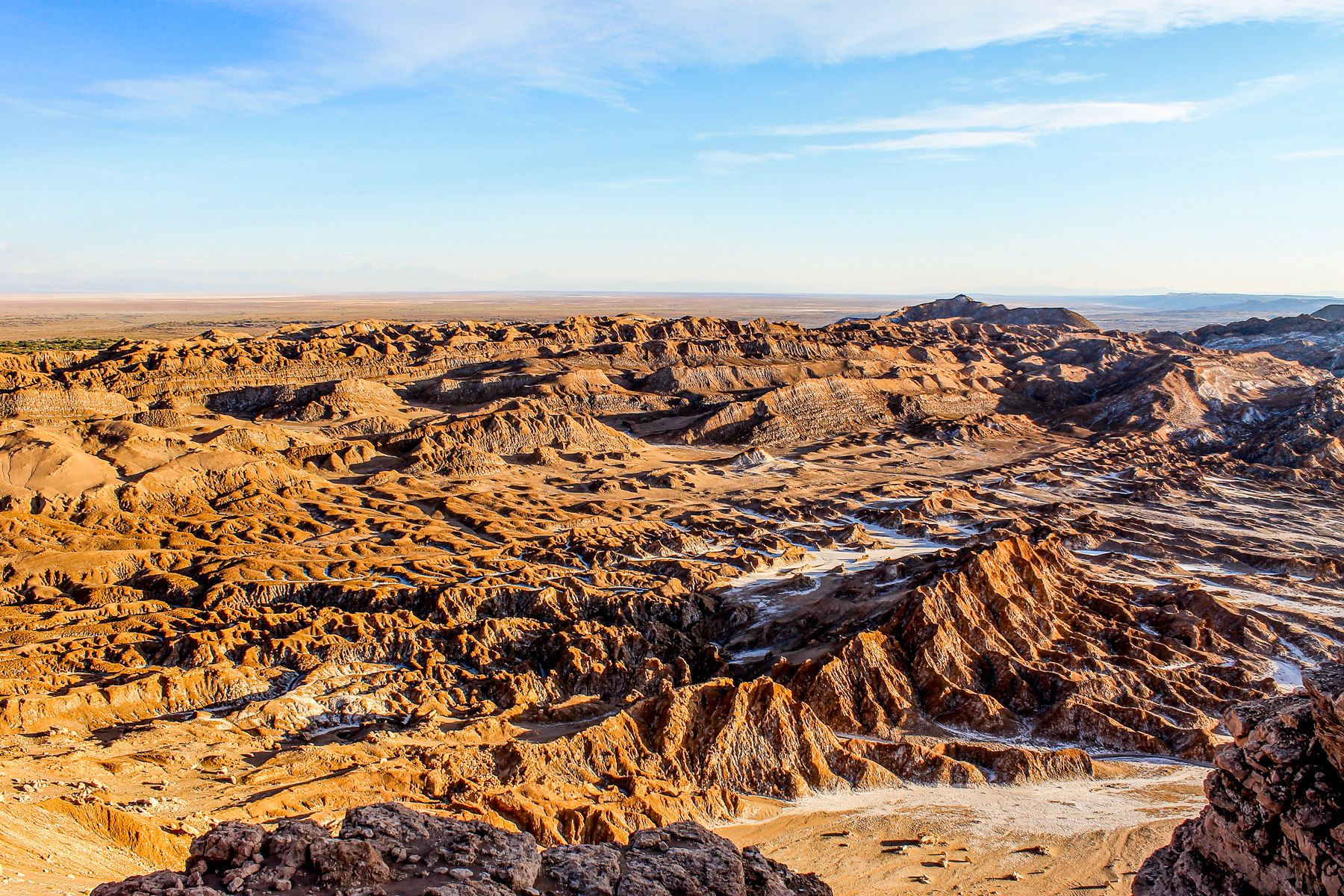 Aerial view of the Atacama Desert in Chile