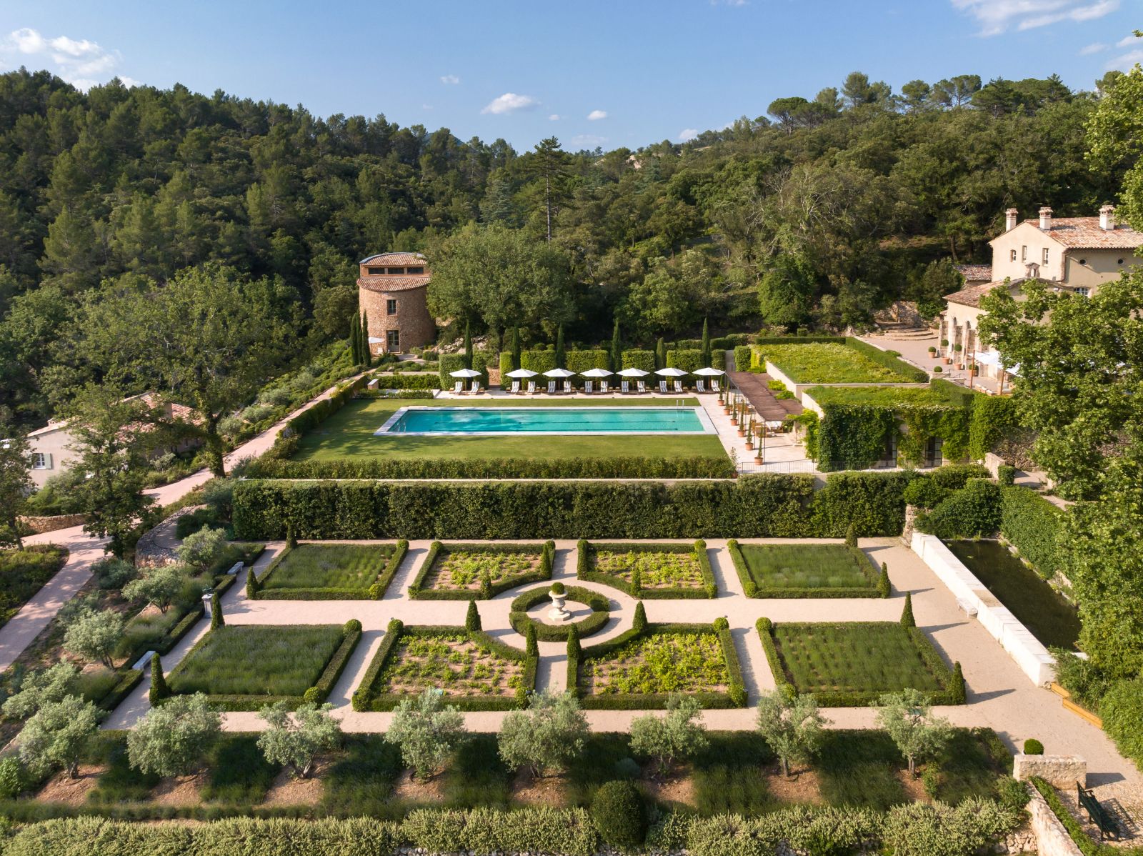 Pool View at Chateau Margui