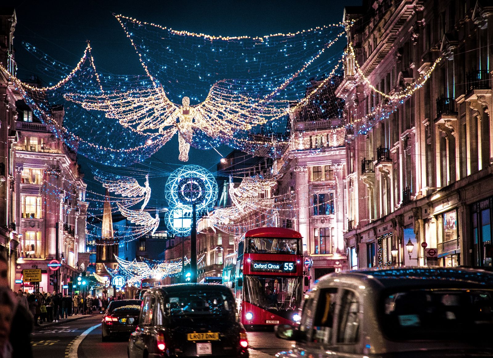 Christmas lights in London