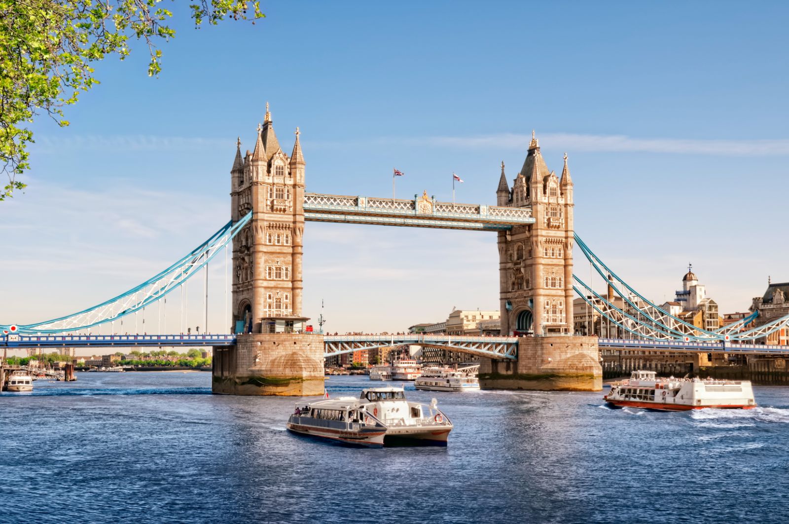 Tower Bridge over the RIver Thames in London