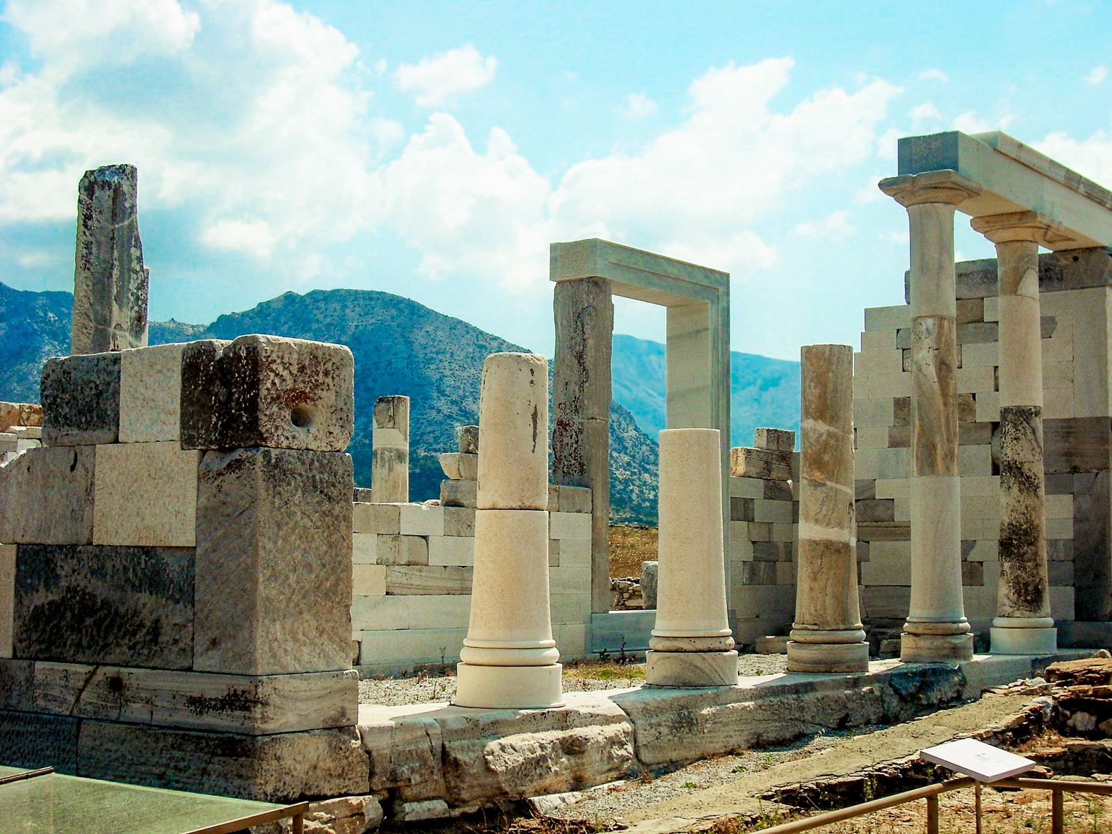 Ruins on Delos Island off the coast of Mykonos