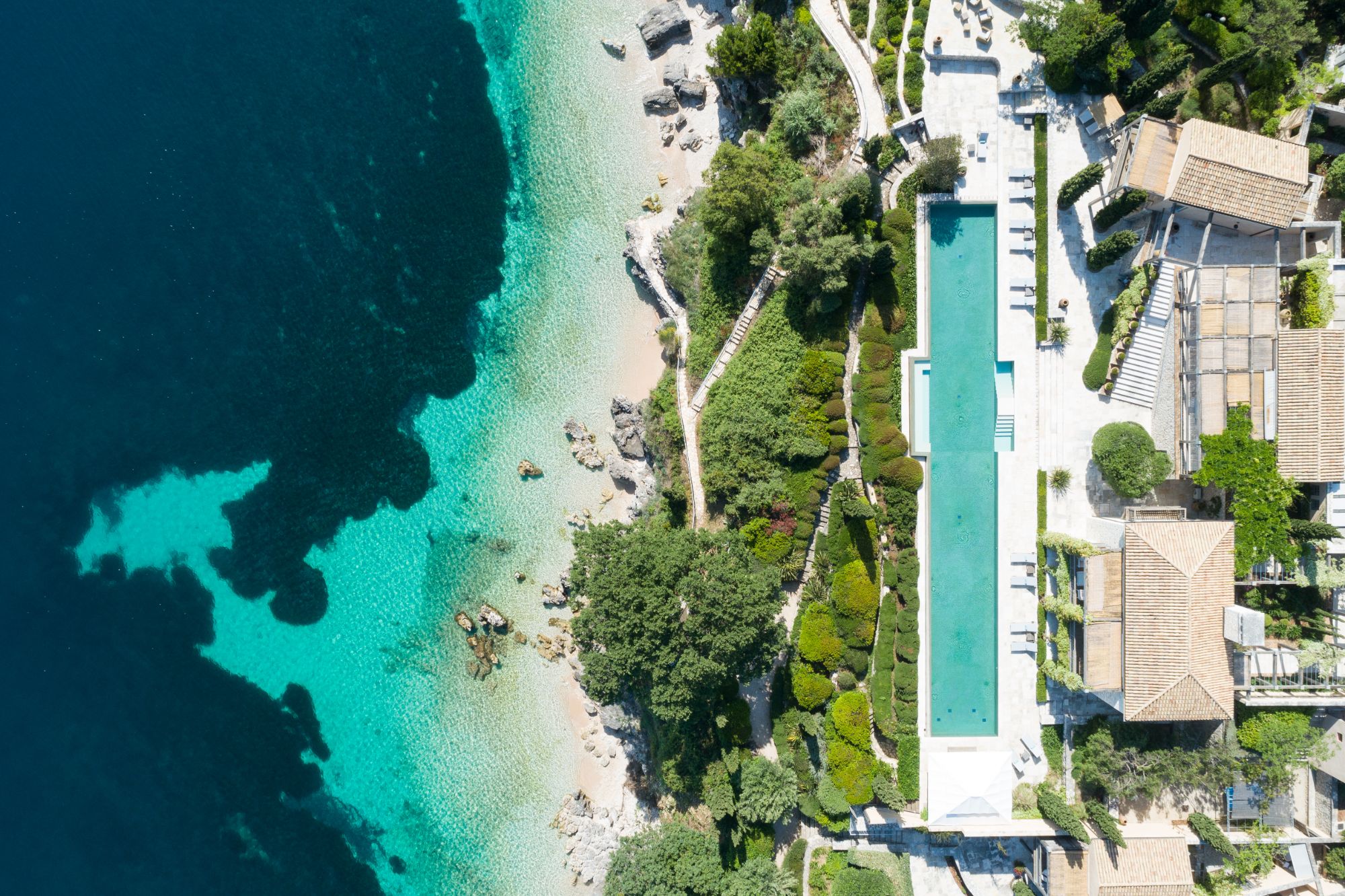 Aerial view of Villa Penelope