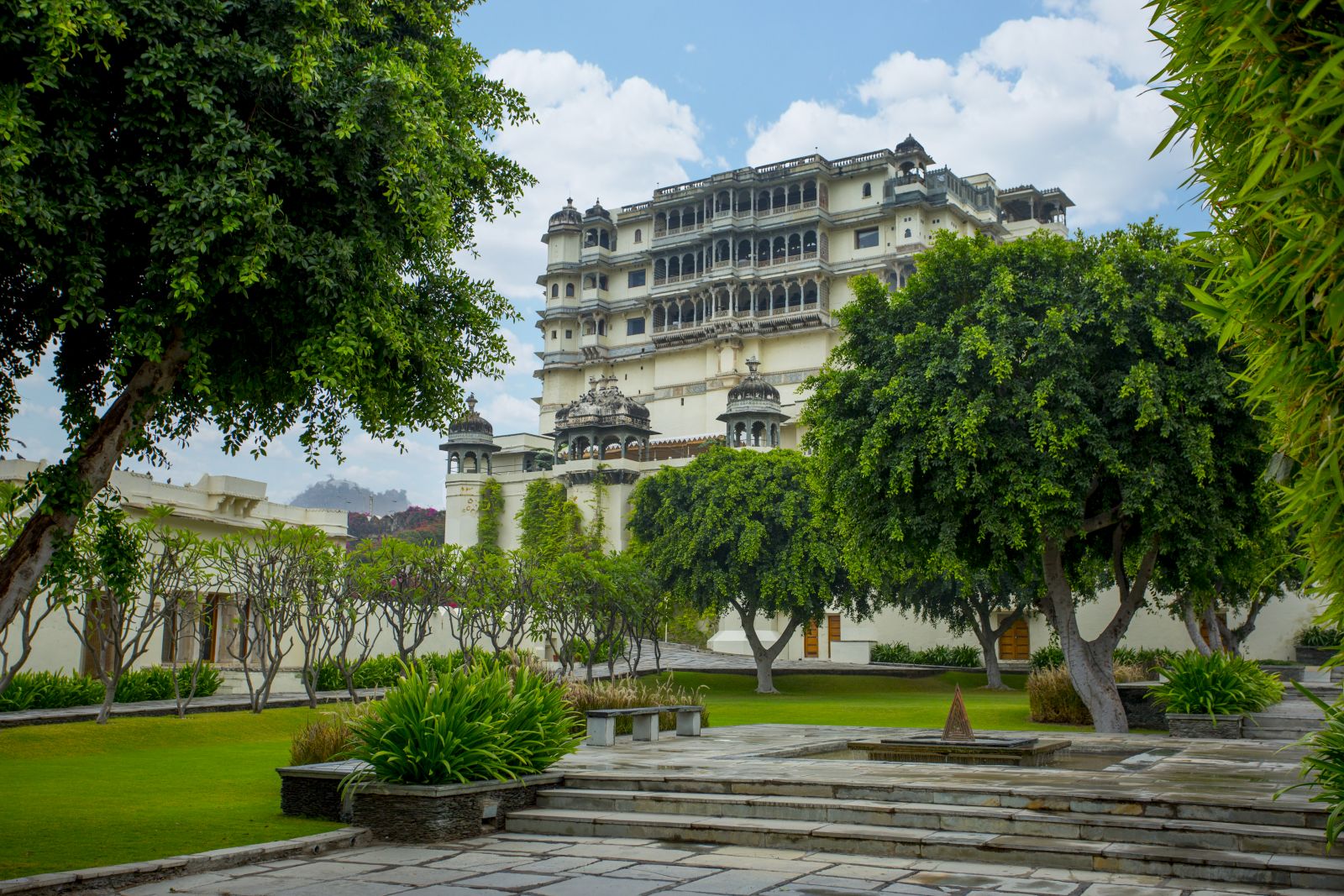 Exterior of the RAAS Devigarh hotel near Udaipur India