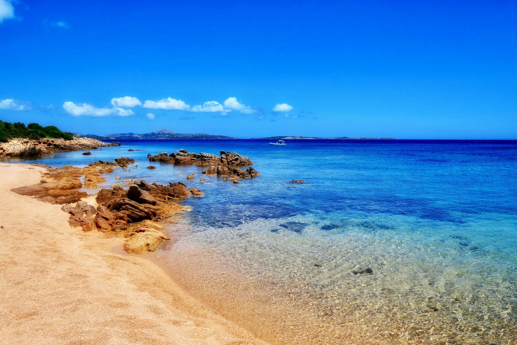 Li Piscini beach on the Sardinian coastline