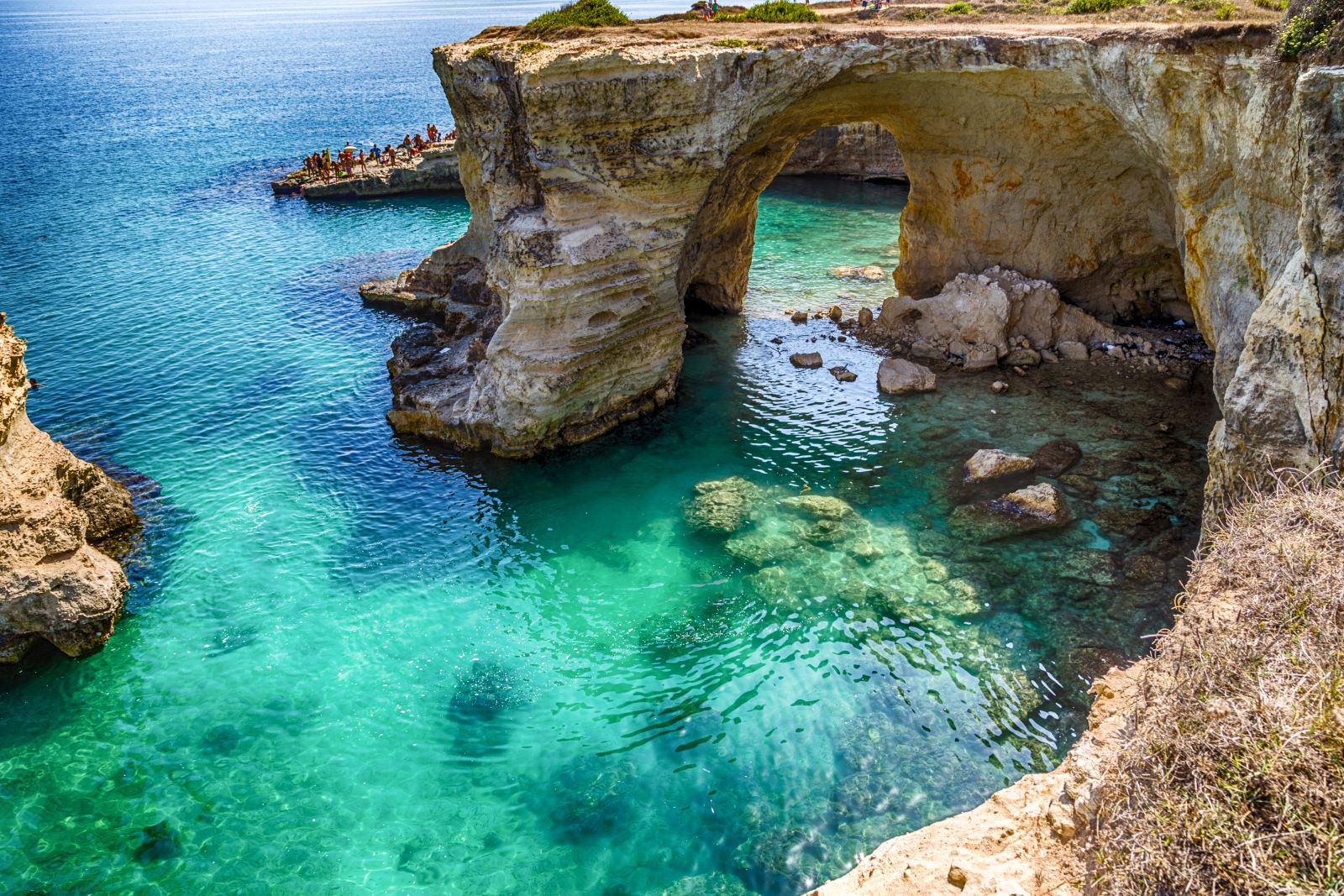 Caves on the coast of Puglia