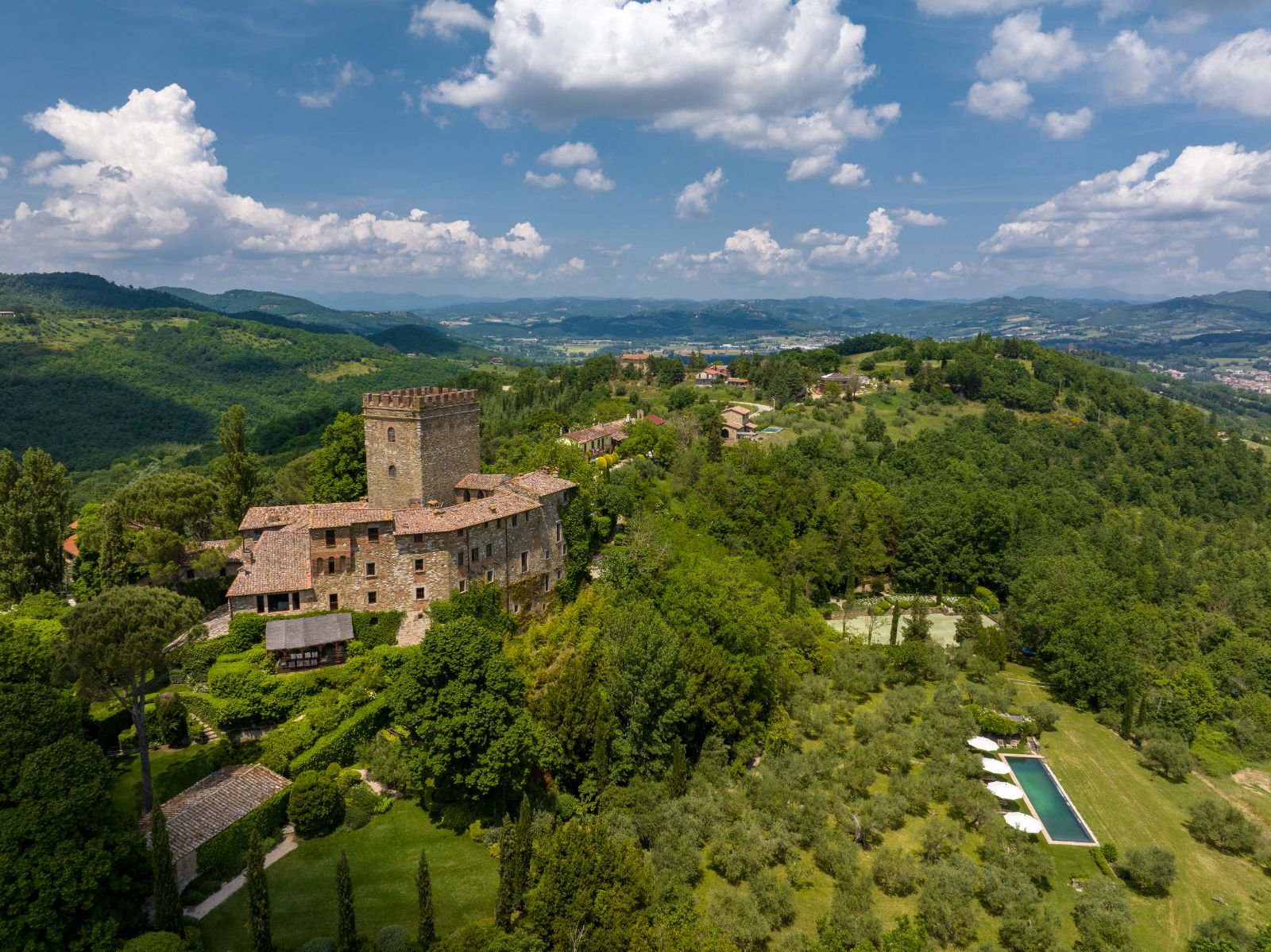 View 1 Castello di Polgeto in Umbria