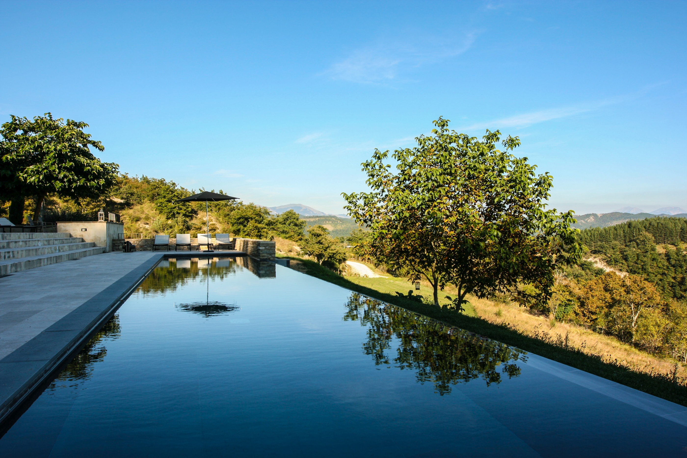 Infinity pool of La Spighetta, Umbria