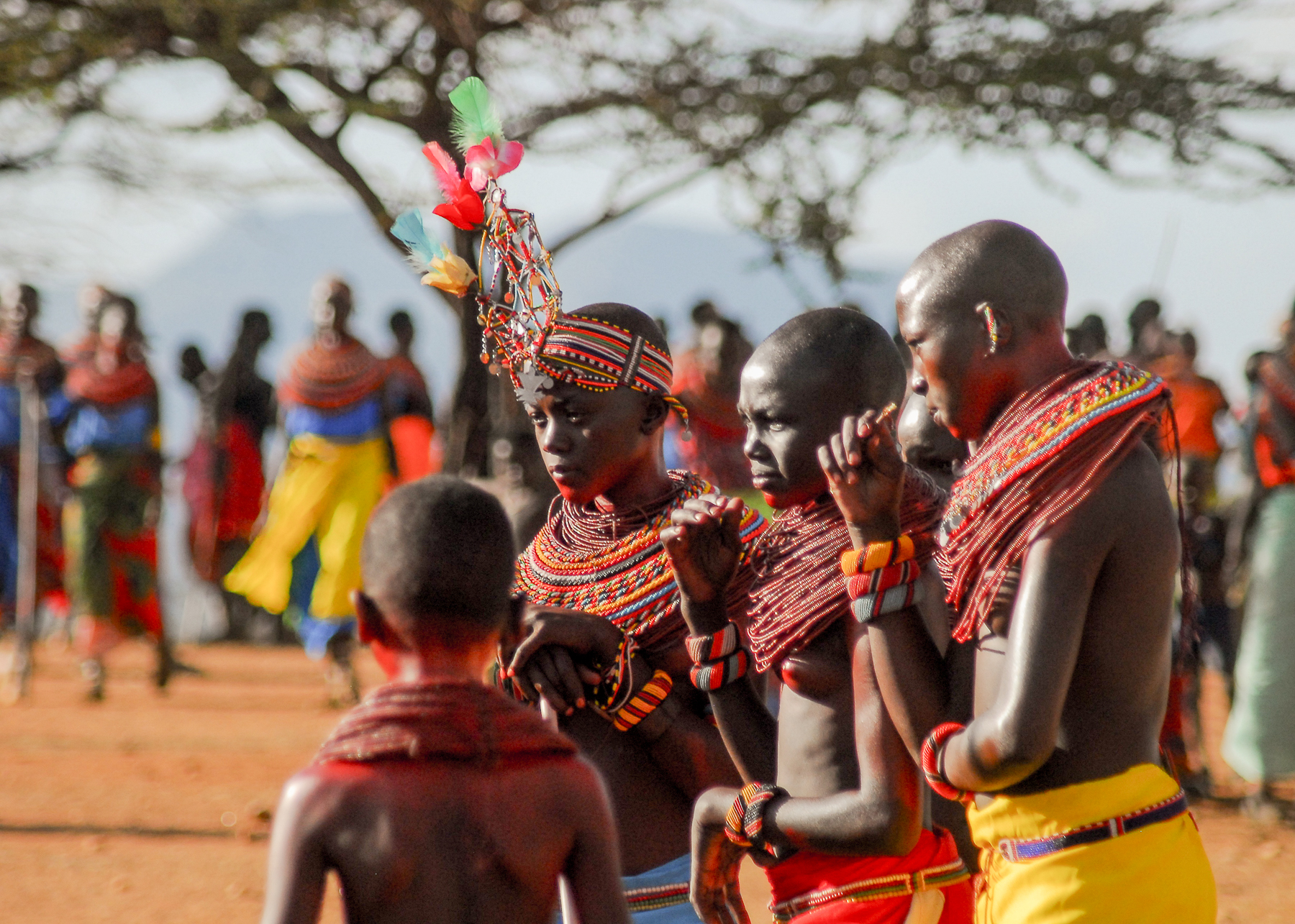 Sumburu people during a local event in Kenya