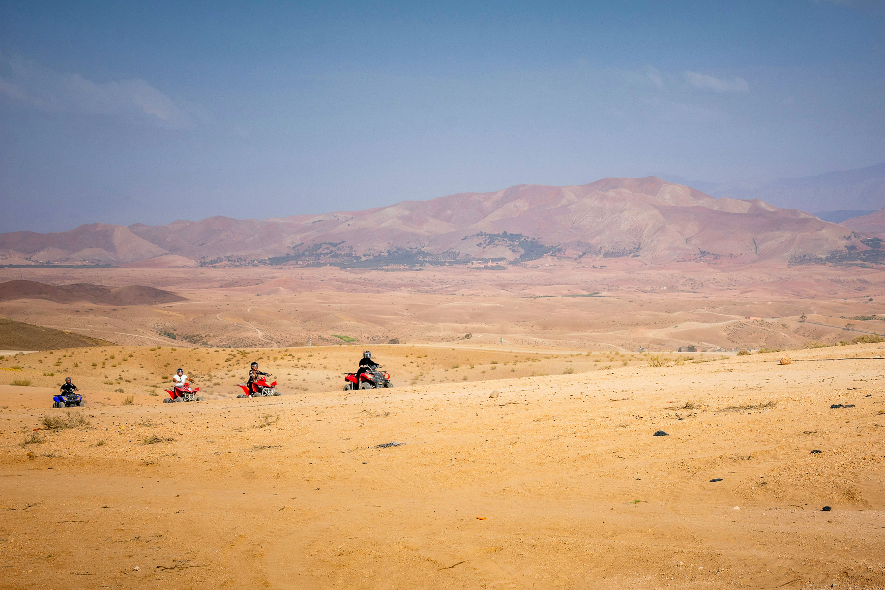 Quad biking in the Agafay Desert in Morocco