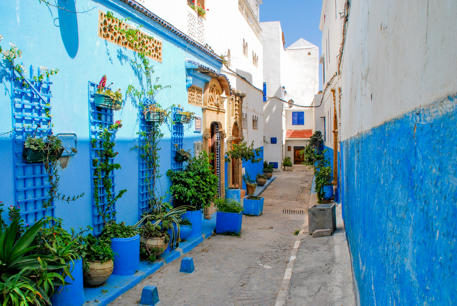 A colourful street in Morocco's capital, Rabat