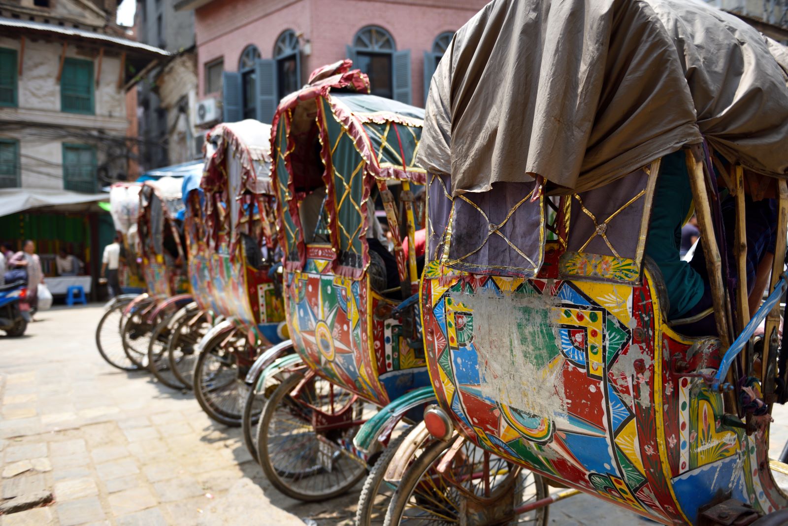 Rickshaws in Kathmandu