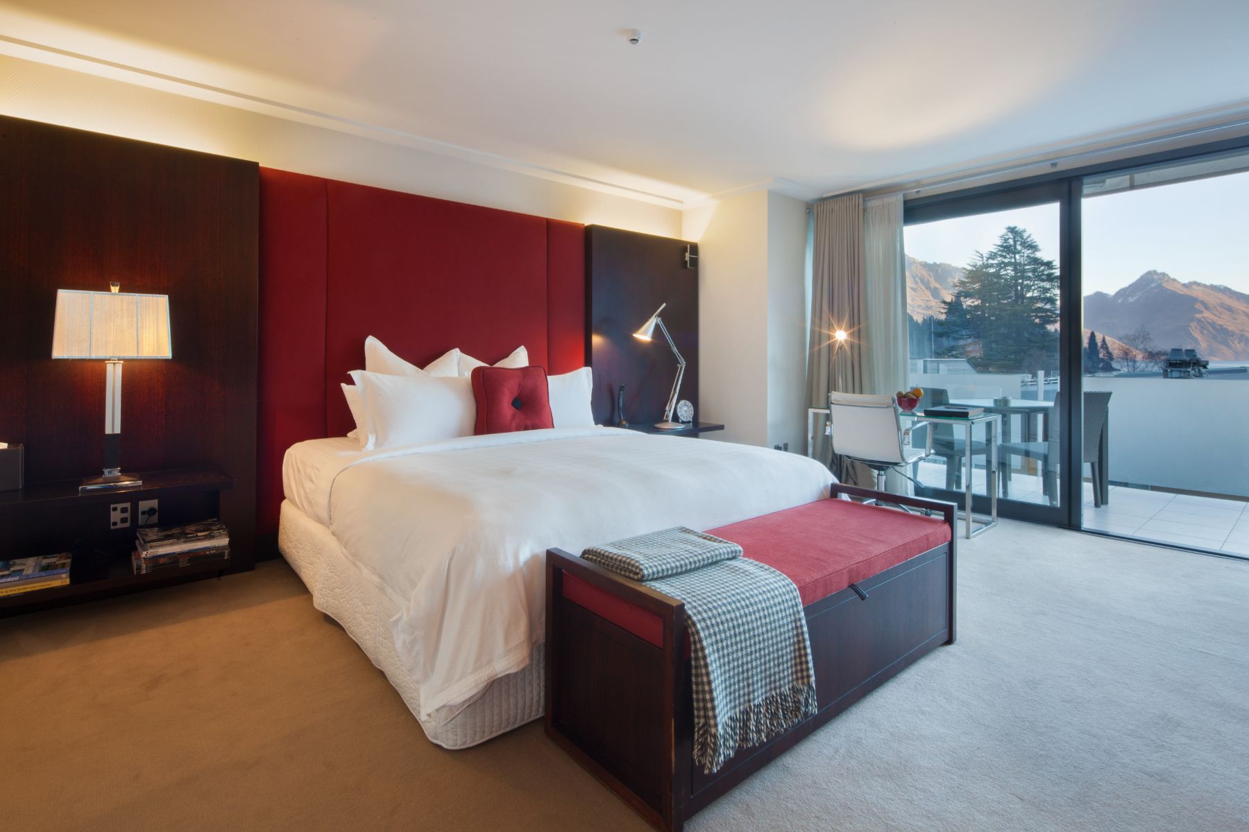 A deluxe suite at The Spire in Queenstown, New Zealand