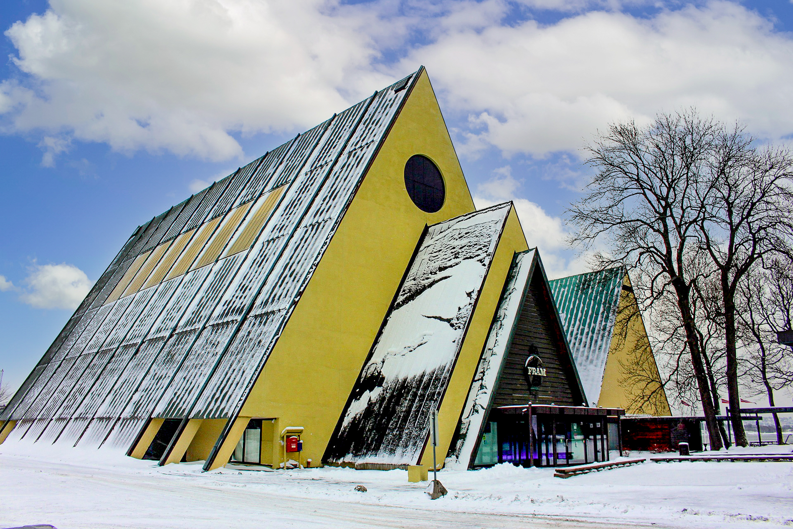 The Fram Museum in Oslo during the winter