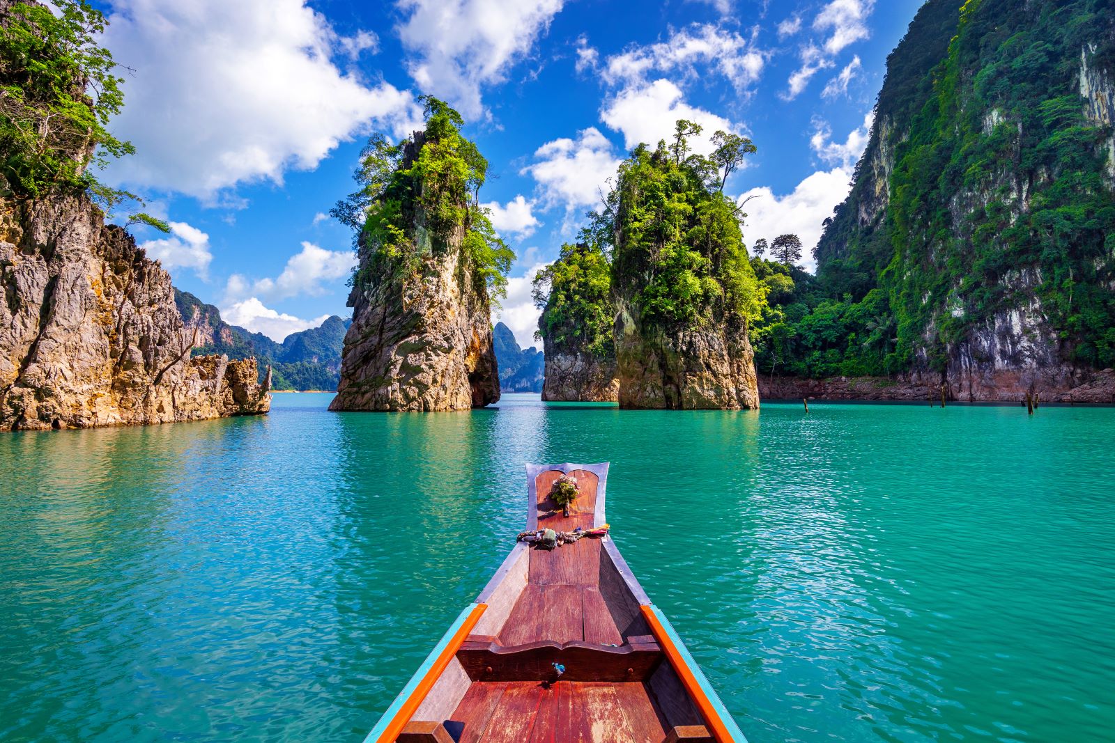 A boat in Khao Sok National Park