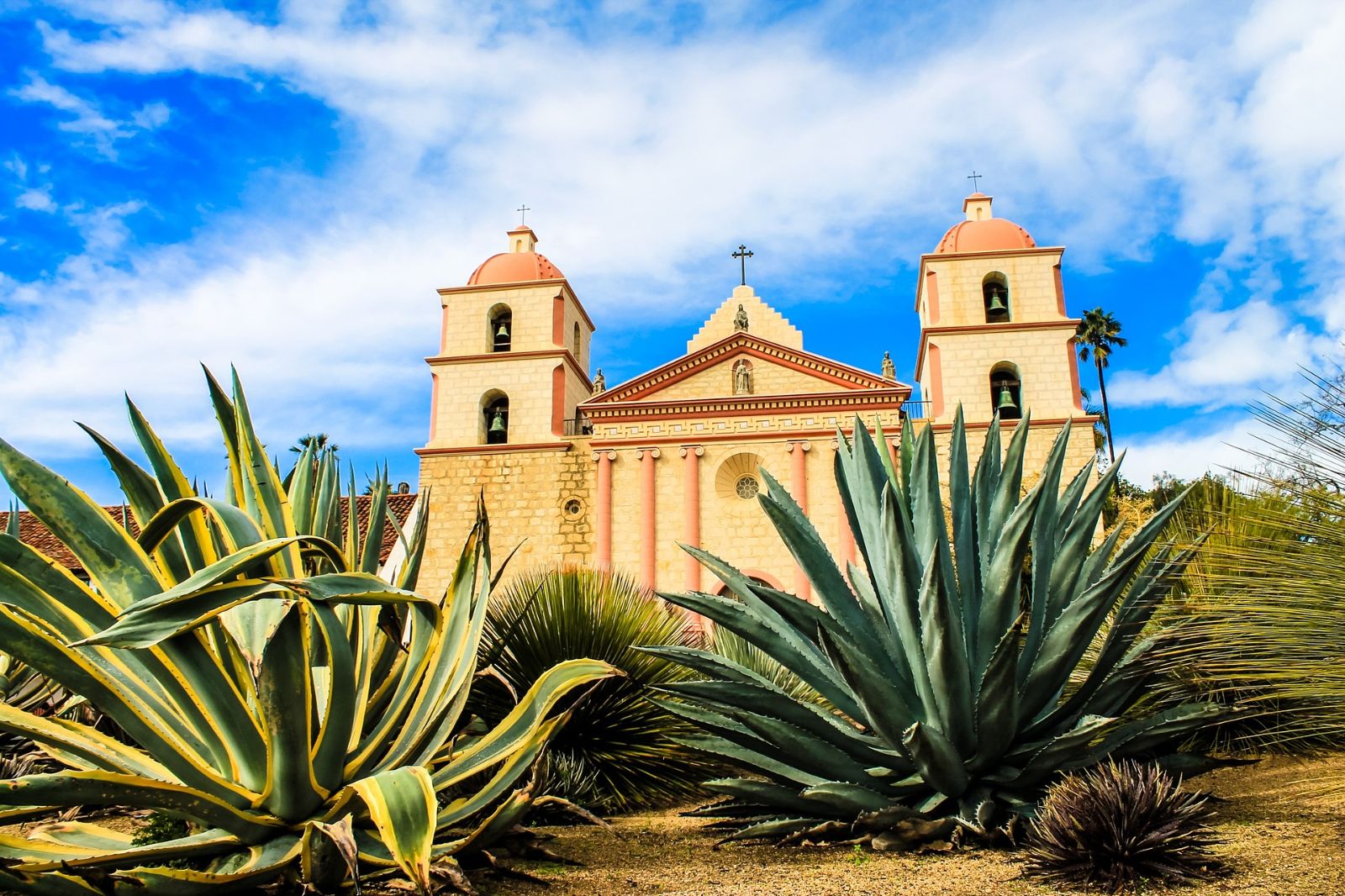 Santa Barbara church in CA, USA